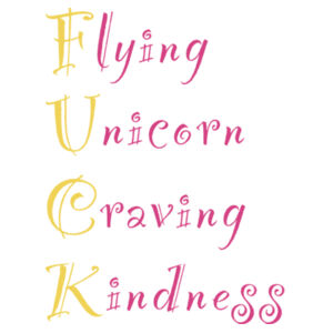 Flying unicorn Craving kindness merchandise Design