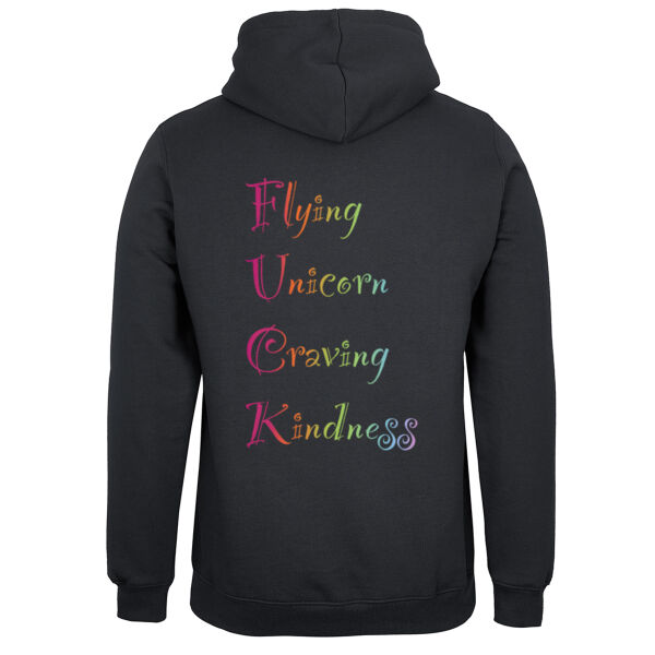 Kindness back - JB's Mens Fleecy Hoodie Thumbnail
