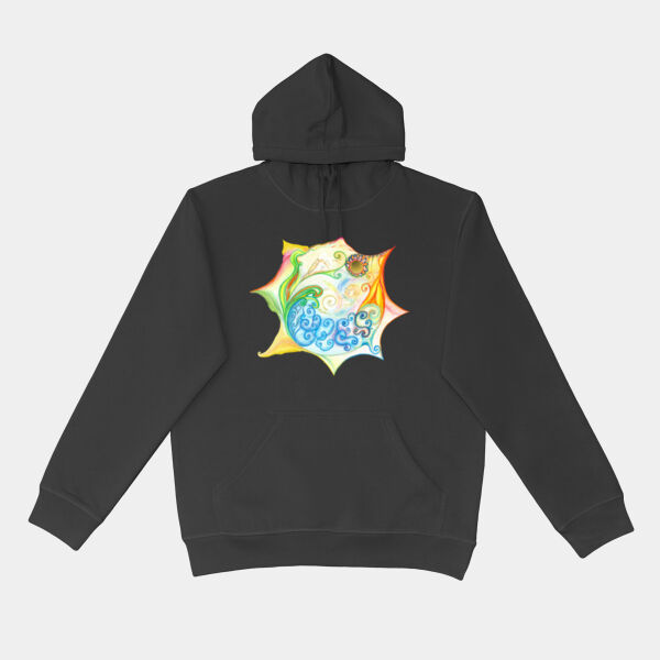 Worldpeace drawing - Urban Collab Mens The Broad Hoodie Thumbnail