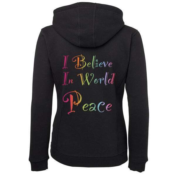 Worldpeace - JB's Ladies Full Zip Fleecy Hoodie Thumbnail