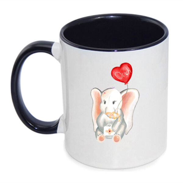 Healing Elephant Learning Love - Inner Coloured Mug Thumbnail