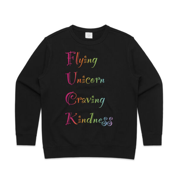 Kindness Front - AS Colour Womens Premium Crew Thumbnail