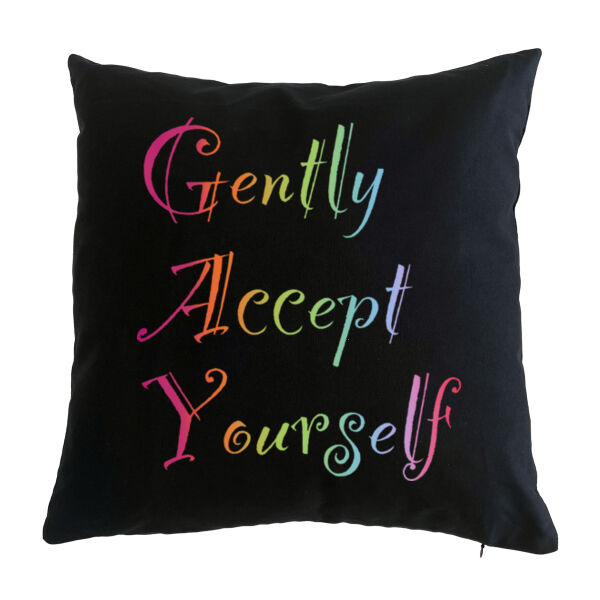 Gently Accept Yourself - Cushion cover Thumbnail
