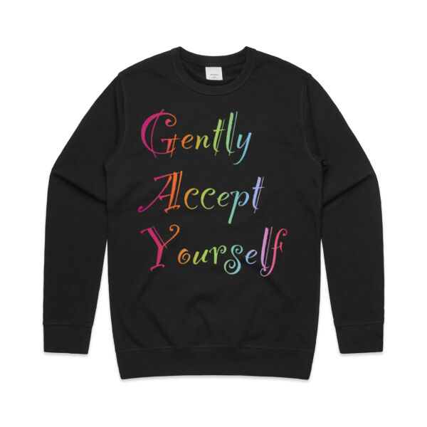 Gently Accept Yourself - AS Colour Mens Premium Crew Thumbnail