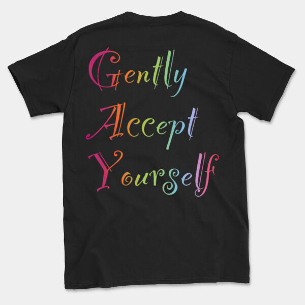 Gently Back Print - Gildan Mens Softstyle T-Shirt Thumbnail