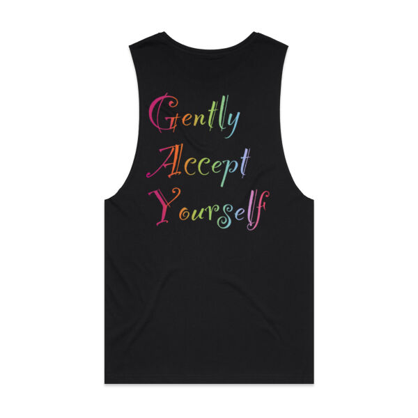 Gently Back Print - AS Colour Mens Barnard Tank Thumbnail