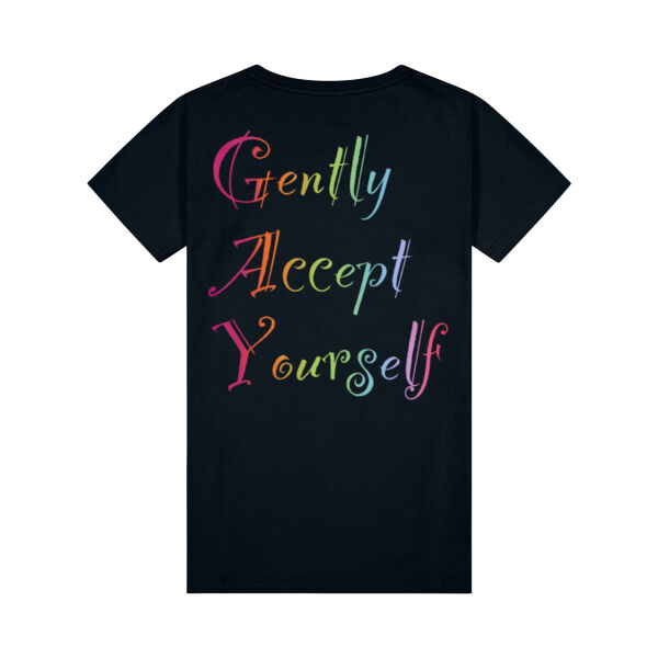 Gently Back Print - Cloke Womens Silhouette Tee Thumbnail