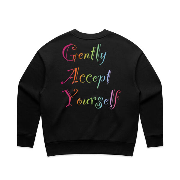 Gently Back Print - AS Colour Women's Relax Crew Thumbnail