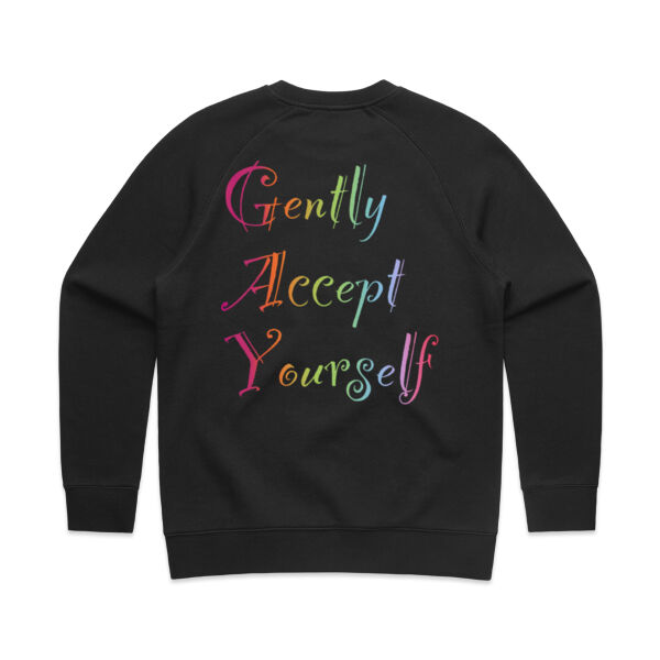 Gently Back Print - AS Colour Womens Supply Crew Thumbnail