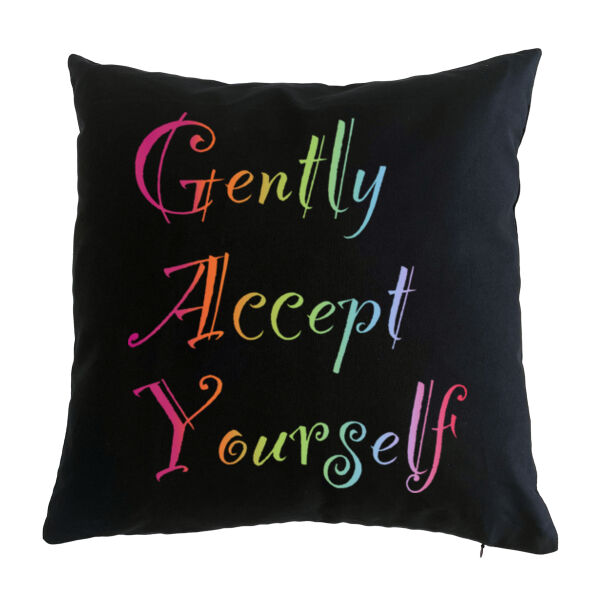 Gently Back Print - Cushion cover Thumbnail
