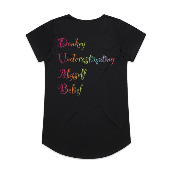 Self-Belief Back print - AS Colour Womens Mali Tee Thumbnail