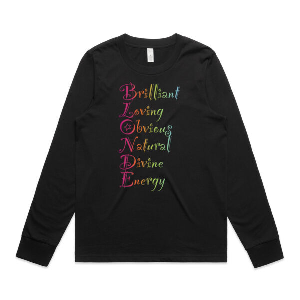 Blonde Front Print - C-Force Classic Kiwi Adults Singlet - AS Colour Womens Maple Longsleeve Tee Thumbnail