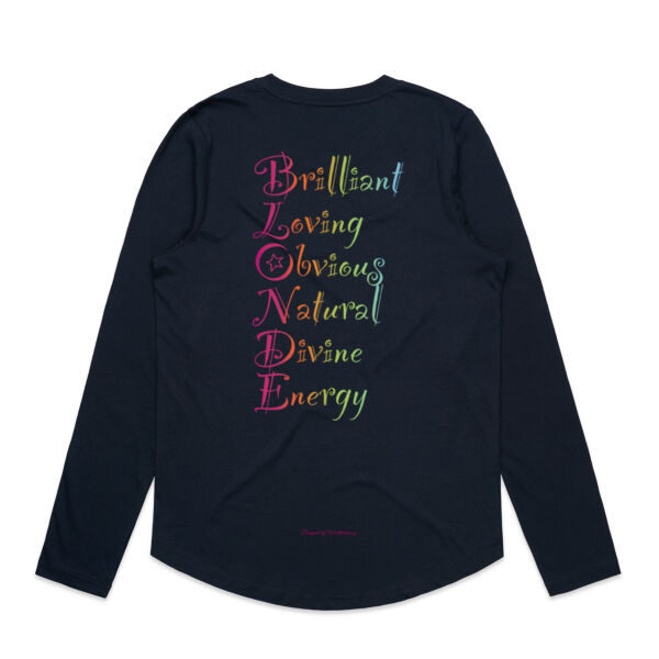 Blonde Back Print - AS Colour Womens Maple Curve Longsleeve Tee Thumbnail
