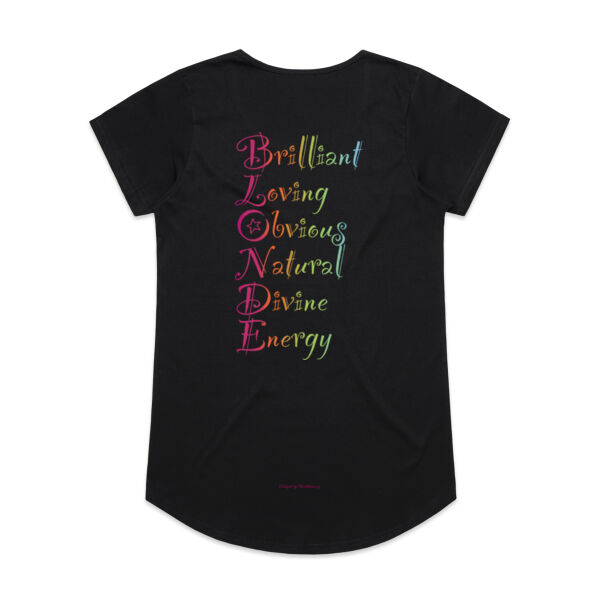 Blonde Back Print - AS Colour Womens Mali Tee Thumbnail