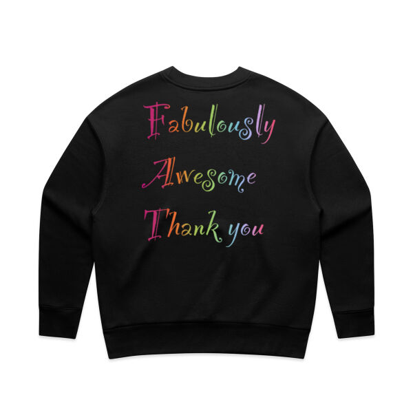 Fabulous Back Print - AS Colour Women's Relax Crew Thumbnail