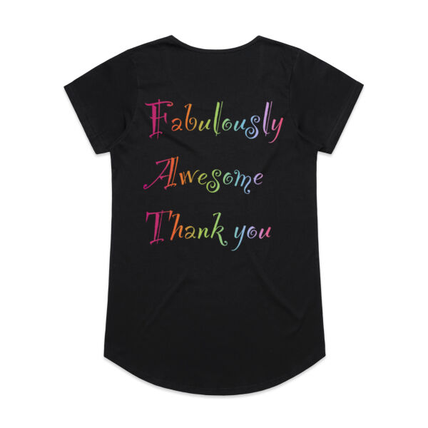 Fabulous Back Print - AS Colour Womens Mali Tee Thumbnail