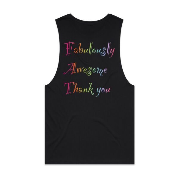 Fabulous Back Print - AS Colour Mens Barnard Tank Thumbnail