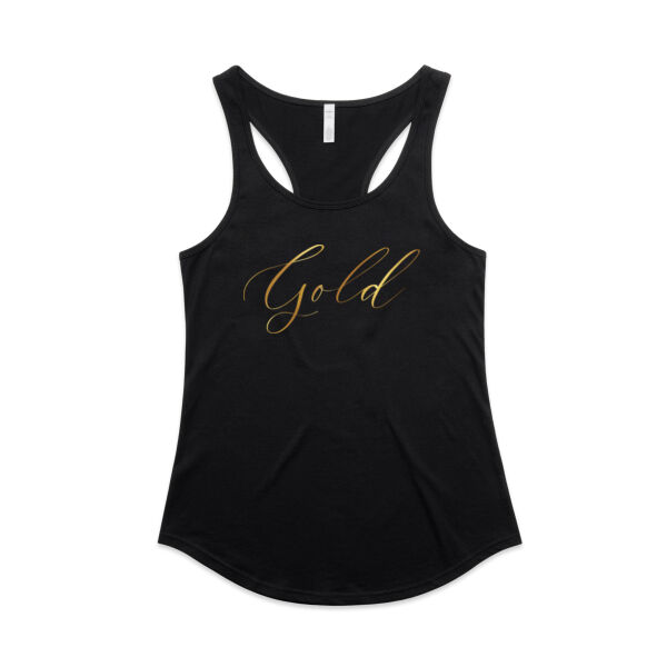 Gold - AS Colour Womens Mali Racerback Singlet Thumbnail