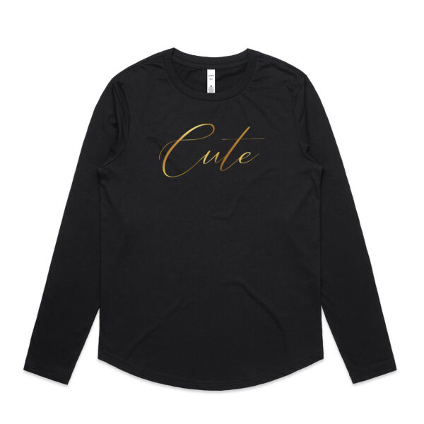 Cute - AS Colour Womens Maple Curve Longsleeve Tee Thumbnail