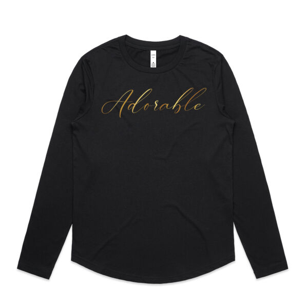 Adorable - AS Colour Womens Maple Curve Longsleeve Tee Thumbnail