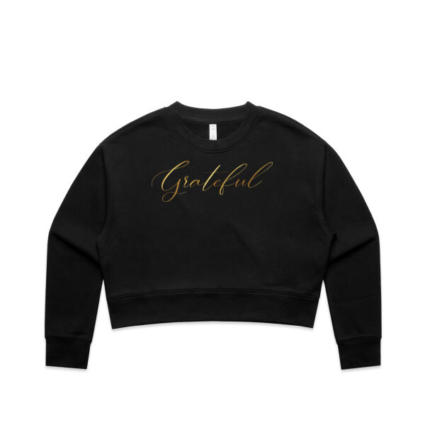 Grateful - AS Colour Women's Relax Crop Crew Thumbnail