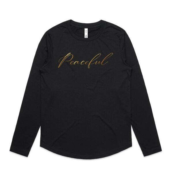 Peaceful - AS Colour Womens Maple Curve Longsleeve Tee Thumbnail