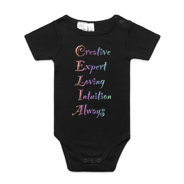 Celia Colourful - AS Colour Womens Mali Tee - AS Colour Organic Infant Mini-Me One-Piece Thumbnail