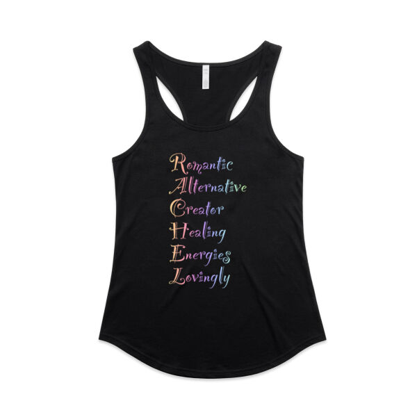 Rachel Colourful - AS Colour Womens Mali Racerback Singlet Thumbnail