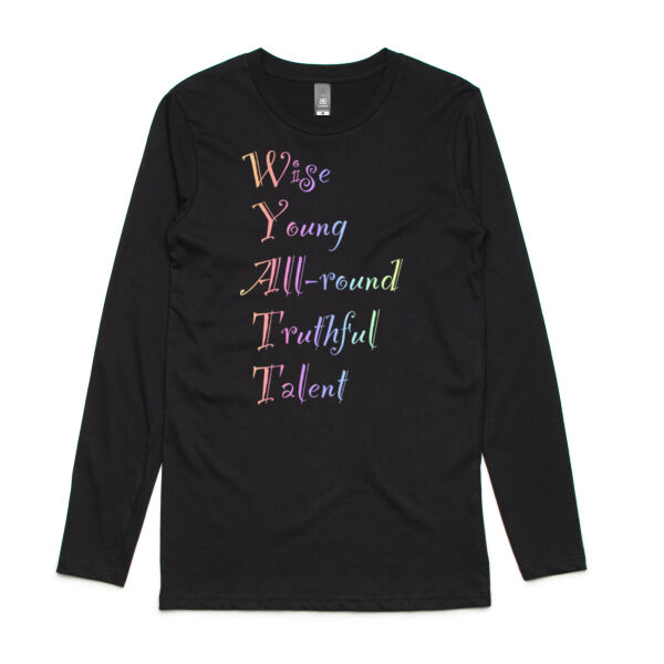 Wyatt Colourful - AS Colour Mens Ink Longsleeve Tee Thumbnail