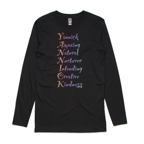 Yannick Colourful - AS Colour Mens Ink Longsleeve Tee Thumbnail