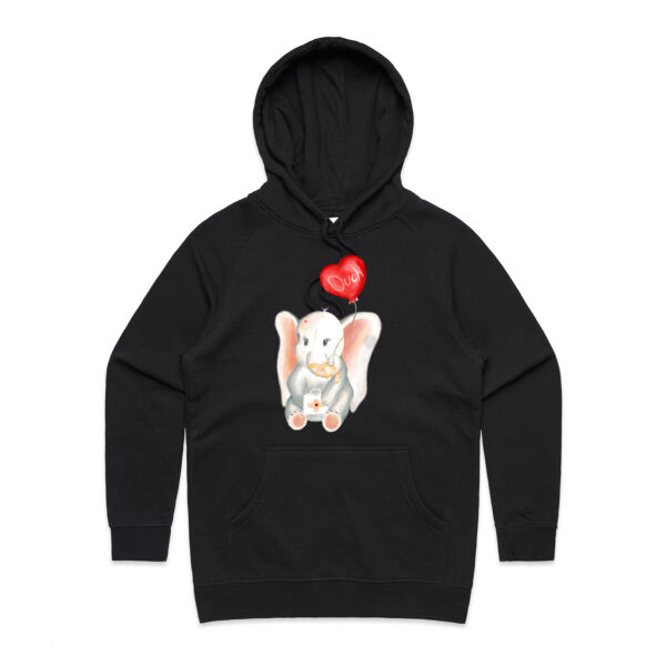 Love Drawing - AS Colour Womens Supply Hood Thumbnail