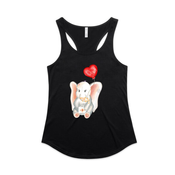 Love Drawing - AS Colour Womens Mali Racerback Singlet Thumbnail