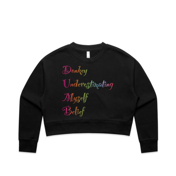 Believe In Yourself  - AS Colour Women's Relax Crop Crew Thumbnail