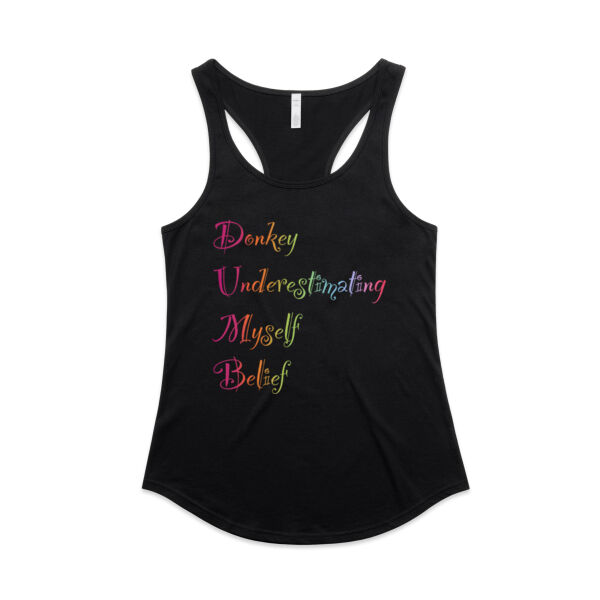 Believe In Yourself  - AS Colour Womens Mali Racerback Singlet Thumbnail