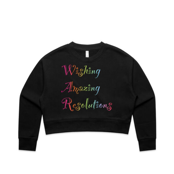 Resolution Front  - AS Colour Women's Relax Crop Crew Thumbnail