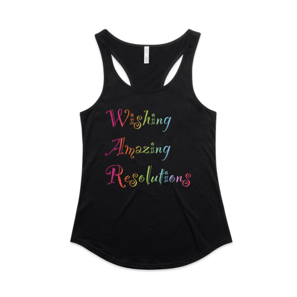 Resolution Front  - AS Colour Womens Mali Racerback Singlet Thumbnail
