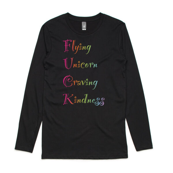 Kindness Front - AS Colour Mens Ink Longsleeve Tee Thumbnail