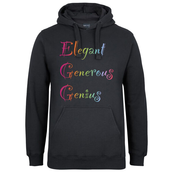 Egg Front Print - JB's Mens Fleecy Hoodie Thumbnail