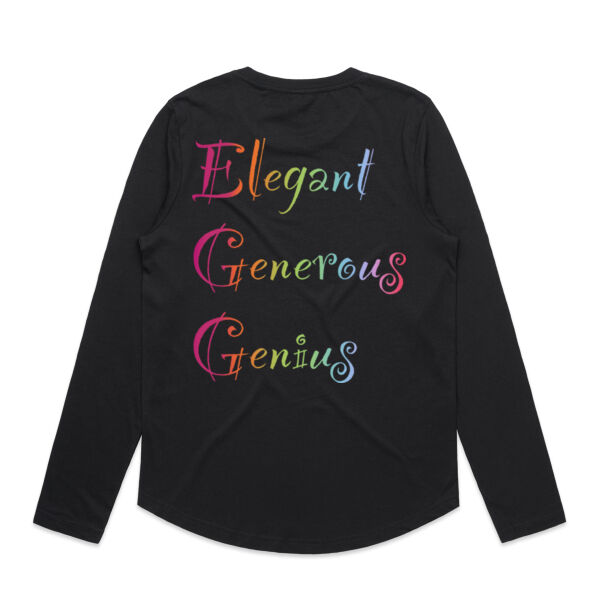 Egg Back Print - AS Colour Womens Maple Curve Longsleeve Tee Thumbnail