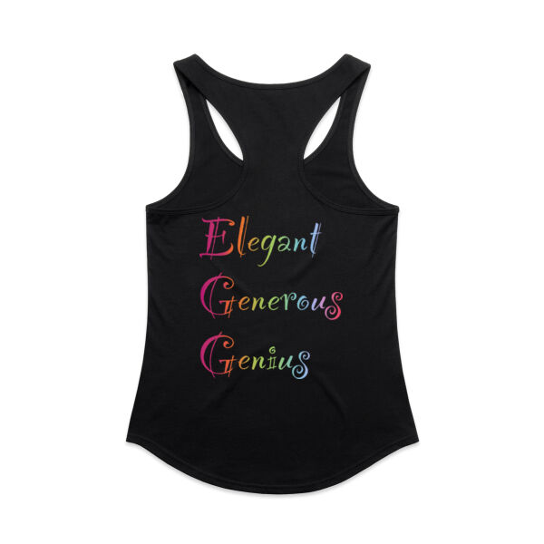 Egg Back Print - AS Colour Womens Mali Racerback Singlet Thumbnail