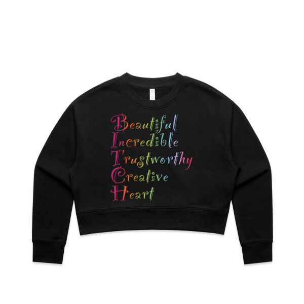 Beautiful Front Print - Gildan Mens Softstyle T-Shirt - AS Colour Women's Relax Crop Crew Thumbnail