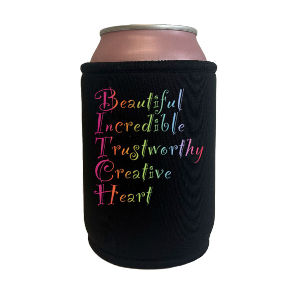 Beautiful Front Print - Gildan Mens Softstyle T-Shirt - Black Can Cooler Thumbnail