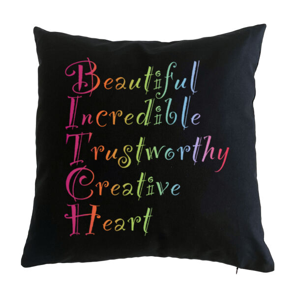 Beautiful Back Print - Cushion cover Thumbnail