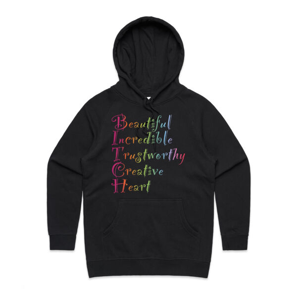 Beautiful Back Print - AS Colour Womens Supply Hood Thumbnail
