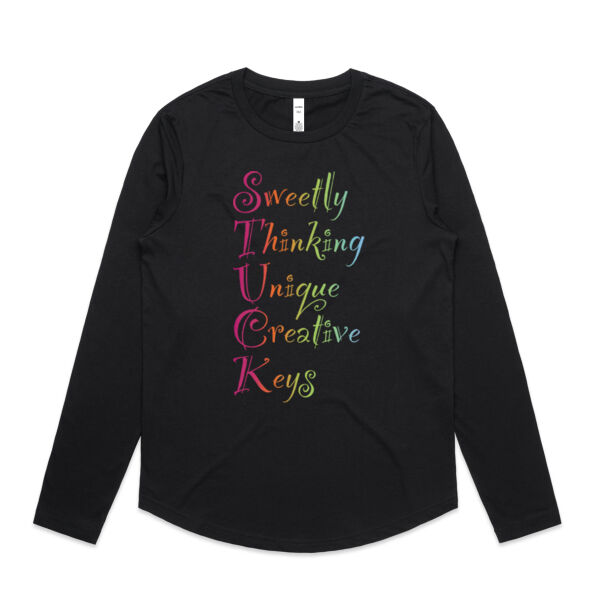 Sweetly Unstuck - AS Colour Womens Maple Curve Longsleeve Tee Thumbnail