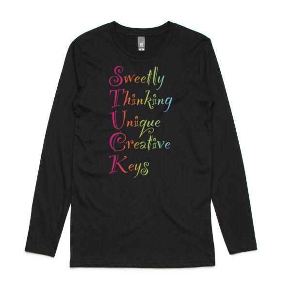 Sweetly Unstuck - AS Colour Mens Ink Longsleeve Tee Thumbnail
