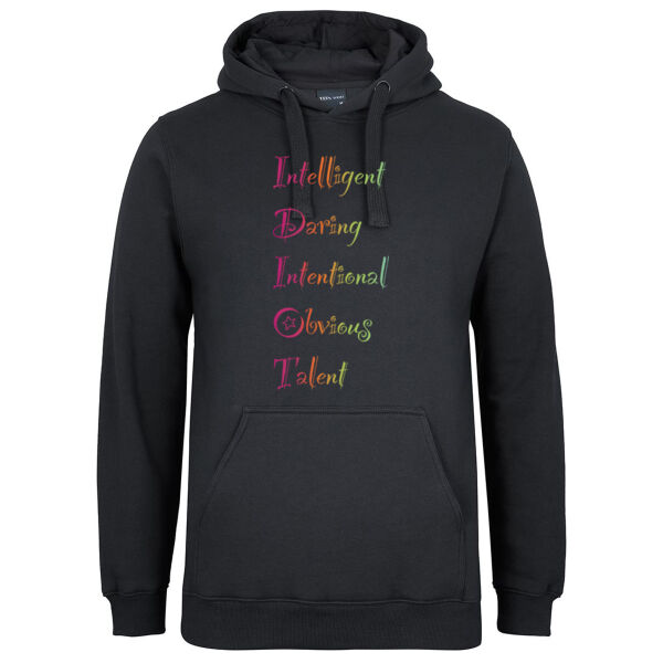 Intelligent Front Print - JB's Mens Fleecy Hoodie Thumbnail