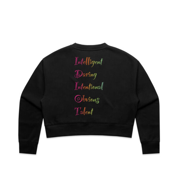 Intelligent Back Print - AS Colour Women's Relax Crop Crew Thumbnail