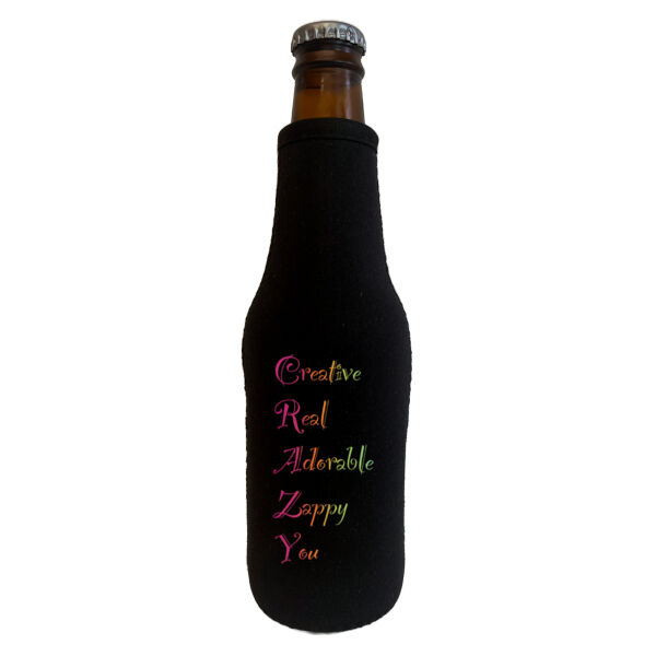 Creative Front Print - Black Bottle Cooler Thumbnail
