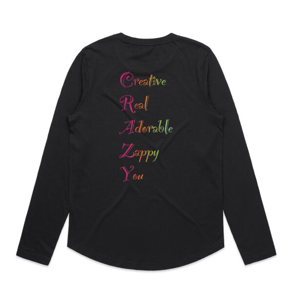 Creative Back Print - AS Colour Womens Maple Curve Longsleeve Tee Thumbnail